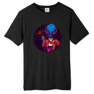 Cool Alien Headset Tall Fusion ChromaSoft Performance T-Shirt