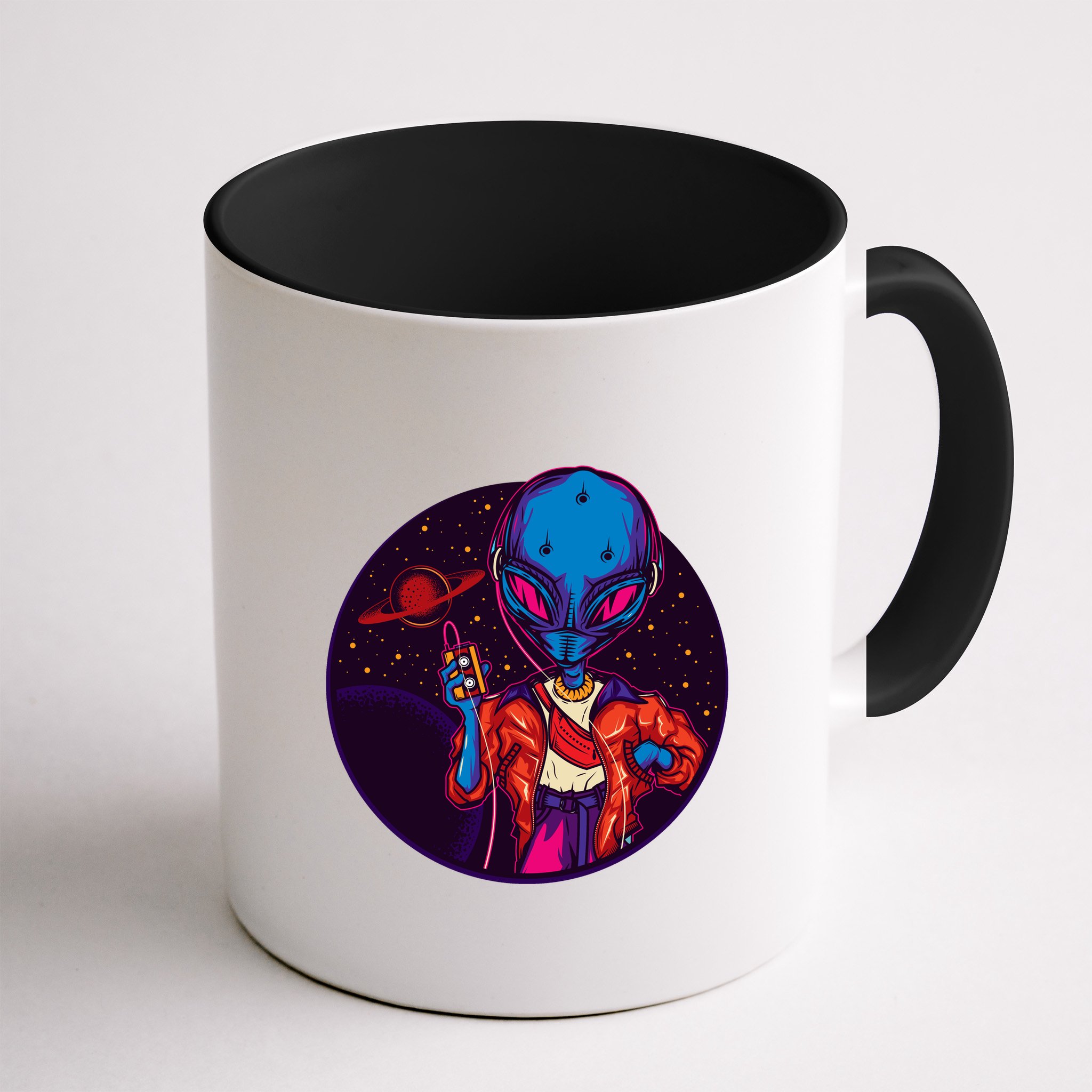 Cool Alien Headset Mug