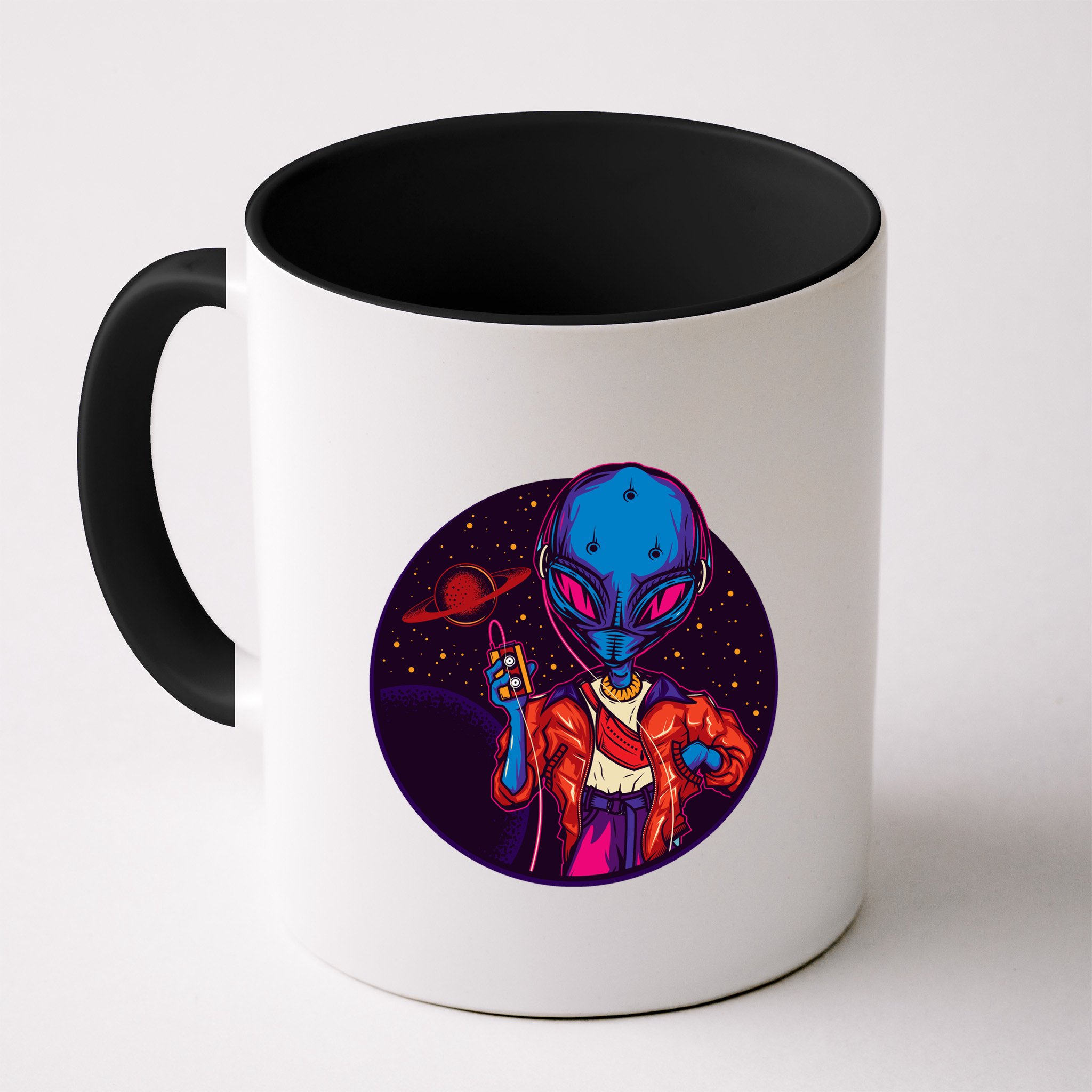 Cool Alien Headset Mug
