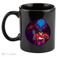 Cool Alien Headset 11oz C Handle Ceramic Mug