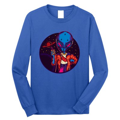 Cool Alien Headset Long Sleeve Shirt