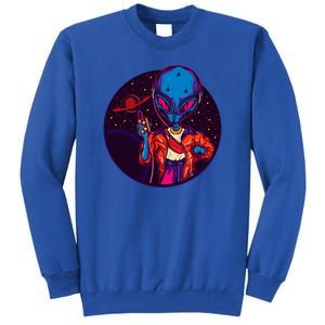 Cool Alien Headset Tall Sweatshirt