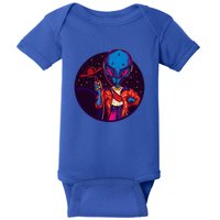 Cool Alien Headset Baby Bodysuit