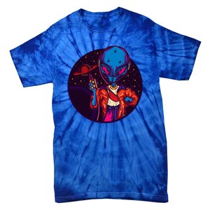 Cool Alien Headset Tie-Dye T-Shirt