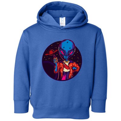 Cool Alien Headset Toddler Hoodie
