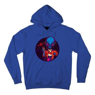 Cool Alien Headset Tall Hoodie