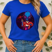 Cool Alien Headset Womens T-Shirt