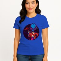 Cool Alien Headset Womens T-Shirt