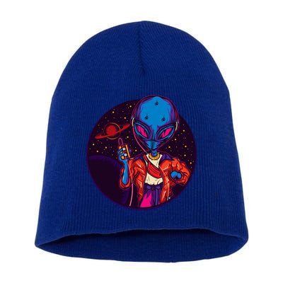 Cool Alien Headset Short Acrylic Beanie