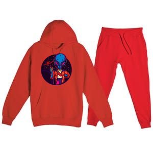 Cool Alien Headset Premium Hooded Sweatsuit Set