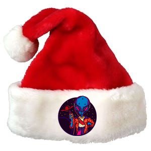 Cool Alien Headset Premium Christmas Santa Hat