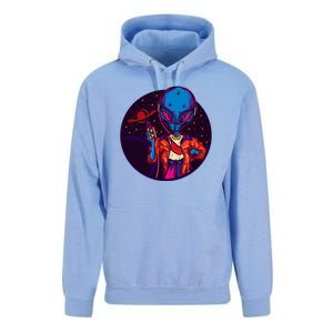 Cool Alien Headset Unisex Surf Hoodie