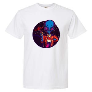 Cool Alien Headset Garment-Dyed Heavyweight T-Shirt