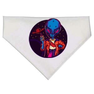 Cool Alien Headset USA-Made Doggie Bandana