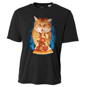 Cool and Funny Pizza Cat Cooling Performance Crew T-Shirt