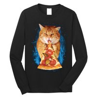 Cool and Funny Pizza Cat Long Sleeve Shirt