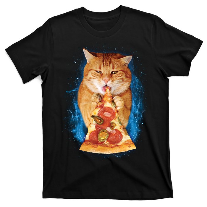 Cool and Funny Pizza Cat T-Shirt