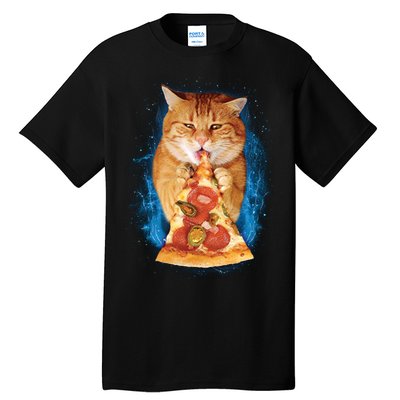 Cool and Funny Pizza Cat Tall T-Shirt