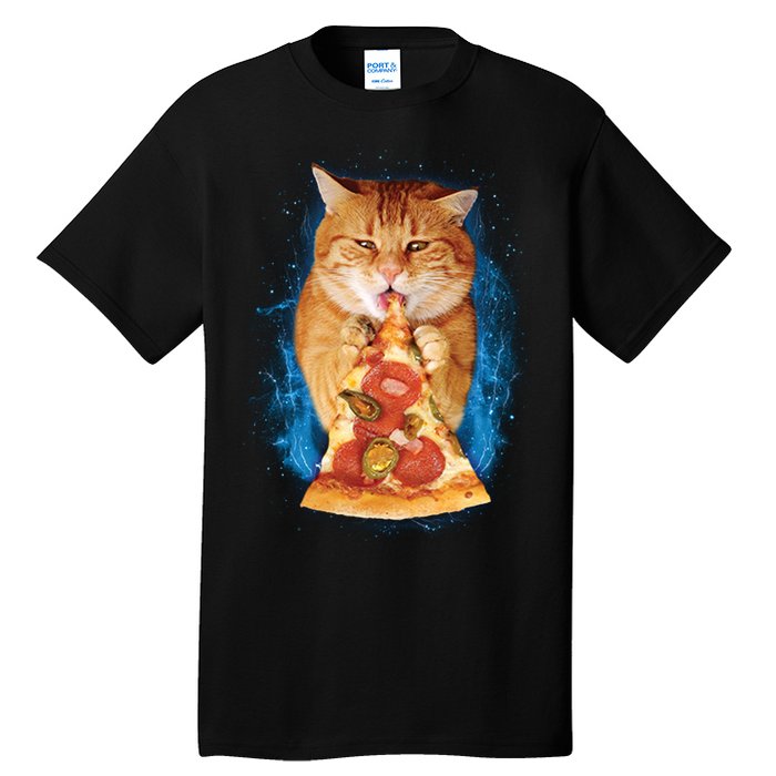 Cool and Funny Pizza Cat Tall T-Shirt