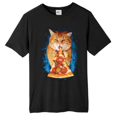 Cool and Funny Pizza Cat Tall Fusion ChromaSoft Performance T-Shirt