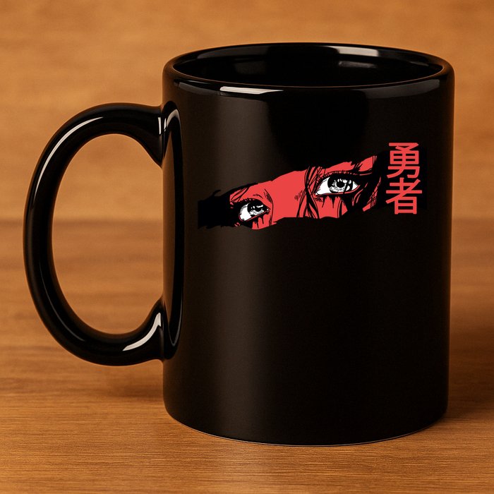 Cool Anime Style Eyes 11oz C Handle Ceramic Mug