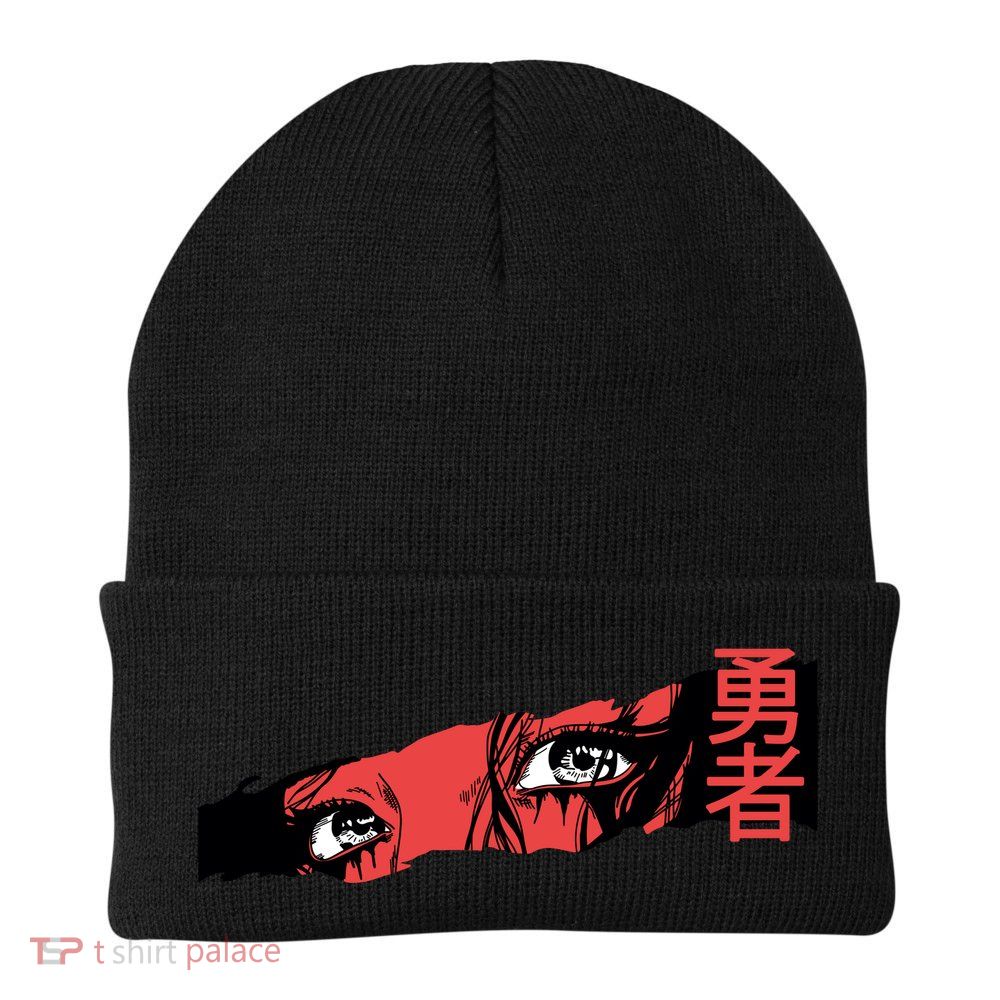 Cool Anime Style Eyes Beanie