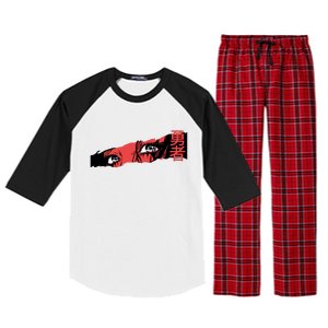 Cool Anime Style Eyes Raglan Sleeve Pajama Set