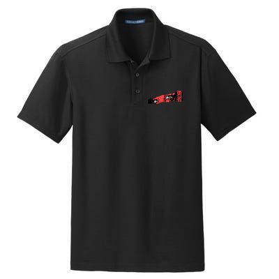 Cool Anime Style Eyes Dry Zone Grid Polo