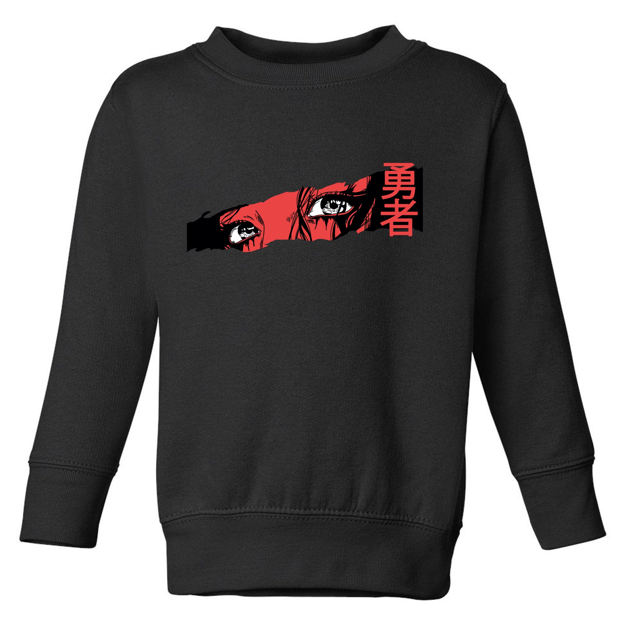 Cool Anime Style Eyes Toddler Sweatshirt