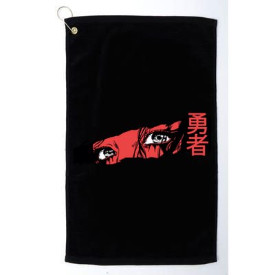 Cool Anime Style Eyes Platinum Collection Golf Towel