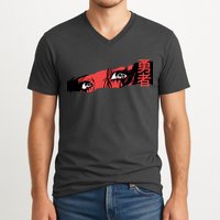 Cool Anime Style Eyes V-Neck T-Shirt