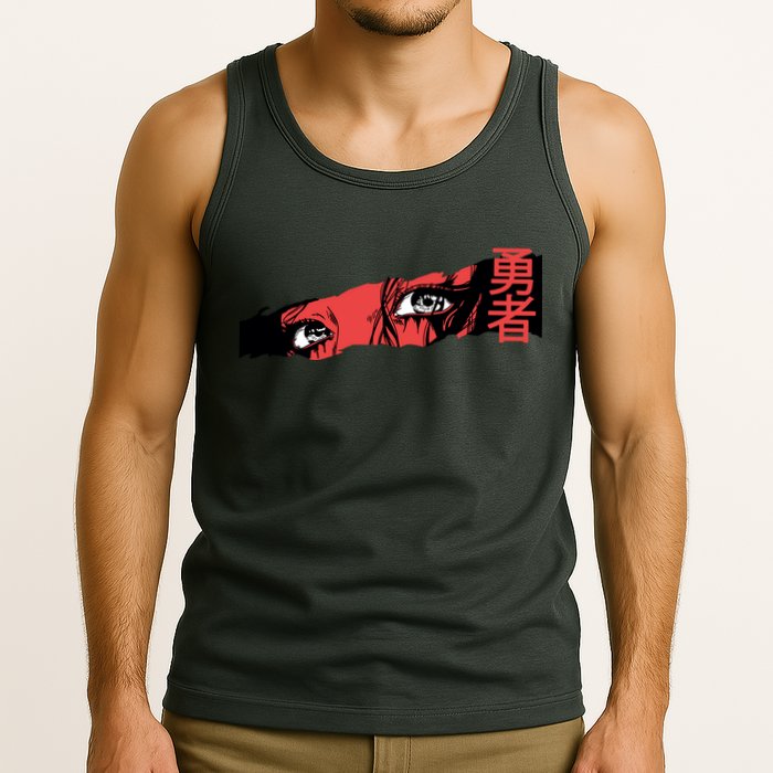 Cool Anime Style Eyes Tank Top