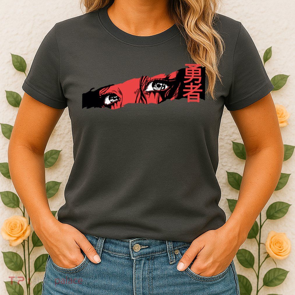 Cool Anime Style Eyes Womens T-Shirt