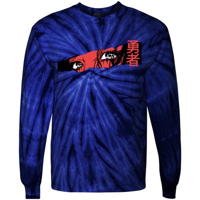 Cool Anime Style Eyes Tie-Dye Long Sleeve Shirt