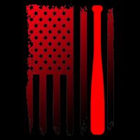 Cool Baseball Bat American Flag USA Mug