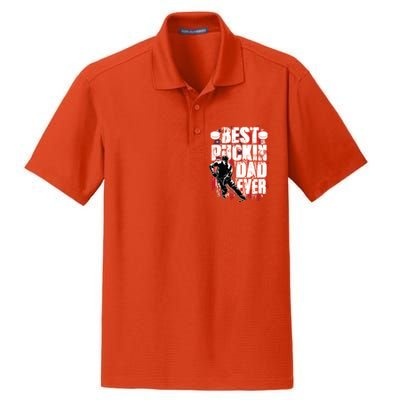 Cool Best Puckin Dad Ever Hockey Dad Dry Zone Grid Polo