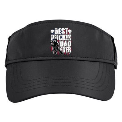 Cool Best Puckin Dad Ever Hockey Dad Adult Drive Performance Visor
