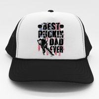 Cool Best Puckin Dad Ever Hockey Dad Trucker Hat