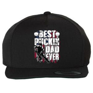 Cool Best Puckin Dad Ever Hockey Dad Wool Snapback Cap