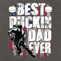 Cool Best Puckin Dad Ever Hockey Dad Cotton Canvas Backpack