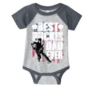 Cool Best Puckin Dad Ever Hockey Dad Infant Baby Jersey Bodysuit