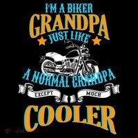 Cool Biker Grandpa Impact Tech Backpack