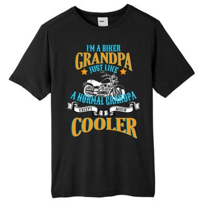 Cool Biker Grandpa Tall Fusion ChromaSoft Performance T-Shirt