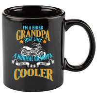 Cool Biker Grandpa 11oz C Handle Ceramic Mug