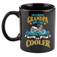 Cool Biker Grandpa 11oz C Handle Ceramic Mug