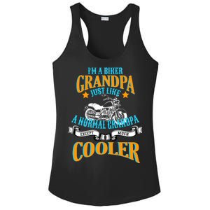 Cool Biker Grandpa Ladies PosiCharge Competitor Racerback Tank