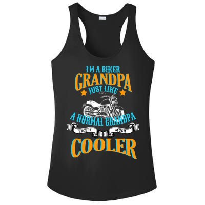 Cool Biker Grandpa Ladies PosiCharge Competitor Racerback Tank