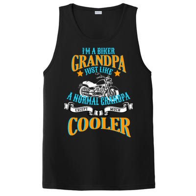 Cool Biker Grandpa PosiCharge Competitor Tank