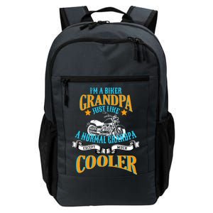 Cool Biker Grandpa Daily Commute Backpack