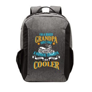 Cool Biker Grandpa Vector Backpack